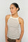 Imanja Caliz Stripe Knit Top | Coffee Quartz | Strik fra Mos Mosh