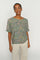 Palma Flowish Orchid Blouse | Turf Green | Bluse fra Mos Mosh