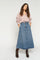 Leala Denim Skirt | Mid Blue | Nederdel fra Mos Mosh