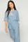 Rikas Roy Blouse | Light Blue | Bluse fra Mos Mosh