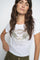 Zibba O-SS Tee  | White | T-Shirt fra Mos Mosh
