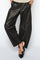 Barrel Leather Pant Ankle | Black | Bukser fra Mos Mosh
