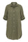 Clover Striped Linen Shirt | Olive
