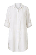 Clover Striped Linen Shirt | White – nedsat