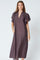 Hera SS Frill Dress 36421 | Mocca | Kjole fra Co'couture
