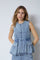 Pancy Denim Top 43008 | Fade Denim | Top fra Co'couture