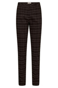 Solvej Pants 206474 | Black W. Coffee Bean | Bukser fra Freequent – nedsat