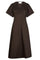 Illana Popeline-Kleid | Schokoladenbraun | Kleid von Neo Noir