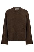 Roger O-Neck Knit 32196 | Mocca | Strik fra Co'couture – nedsat