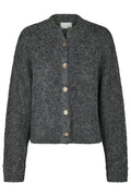Taura Fluffy Knit Cardigan | Antracit | Strik fra Neo Noir – nedsat