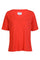 Ulla Ss Vneck Tshirt | Coral | T-Shirt fra Liberté