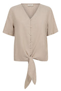 Lava Blouse 204238 | Sand Melange | Bluse fra Freequent – nedsat