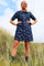 Mitty Kleid | Denim Flower | Kleid von Liberté