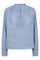 Evanda ls Blouse | Brunnera Blue | Bluse fra Mos Mosh