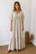 Pure Long Linen Dress | Beige