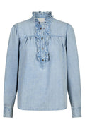 Justine Denim Shirt | Light Blue | Skjorte fra Neo Noir – nedsat
