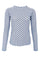 Jennie Dotted Mesh Blouse | Jeans Blue | Bluse fra Black Colour