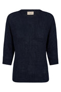 Tapper Pullover 205788 | Navy Blazer | Strik fra Freequent – nedsat