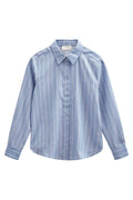 Solly Shirt 207427 | Vista Blue W. Star Off-White | Skjorte fra Freequent – nedsat