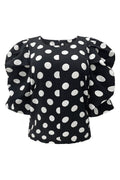 Winnie Blouse | Black White Big Dot | Bluse fra Liberté – nedsat
