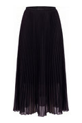 Long Pleated Skirt | Black | Nederdel fra Avery
