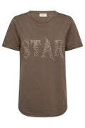 Star Tee 203703 | Morel | T-Shirt fra Freequent – nedsat