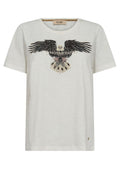 Kylah O-SS Deco Tee | Ecru | T-Shirt von Mos Mosh