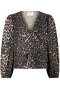 Tova Leo Blouse 164451 | Leopard | Bluse fra Neo Noir – nedsat
