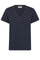 Dala V-SS Basic Tee | Salute Navy | T-shirt fra Mos Mosh