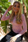 Natalia Ls Round Neck  Blouse | Dusty Rose | Bluse fra Liberté
