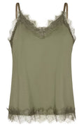 Bicco strap top | Deep Lichen Green | Blonde top fra Freequent
