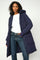 Ollie Terma Langer Mantel | Maritimes Blau | Jacke von Mos Mosh