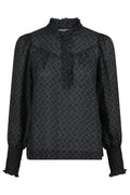 Karia Illusion Blouse | Black | Bluse fra Neo Noir – nedsat