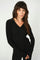 Relena Rib Polo Knit | Black | Strik fra Mos Mosh