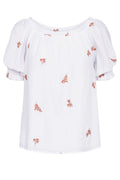 Stream Bluse 206178 | Brilliant White W. Coral Blush | Bluse von Freequent – nedsat