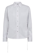 Poppy Eyelet Tie Shirt 35180 | White | Bluse fra Co'couture