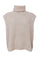 Dell Roll Neck Knit Vest | Natural | Strik fra Black Colour