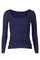 Alma Ls Turn Top | Navy Lala | Vendbar bluse fra Liberté