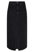 Vika Slit Denim Skirt | Schwarz | Rock von Co'couture  – nedsat
