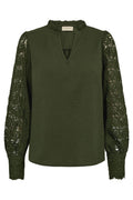 Essa Blouse 205567 | Kombu Green | Bluse fra Freequent – nedsat