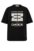 Zori O-SS Tee | Black | T-shirt fra Mos Mosh – nedsat
