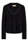 Zora V-Neck Bead Knit | Black | Strik fra Mos Mosh
