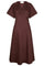 Illana Poplin Dress | Burgundy | Kjole fra Neo Noir