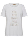 Rotem O-SS Tee | White | T-shirt fra Mos Mosh – nedsat
