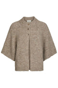 Benuta Flauschige Strickjacke | Beige Melange | Strickmode von Neo Noir