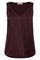 Astrid V-Neck Silk Tank Top | Fudge | Bluse fra Mos Mosh