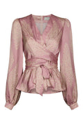 Rista Paisley Drop Blouse | Evening Rose | Bluse fra Neo Noir