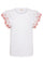 Azing Tee 205982 | Brilliant White W. Hot Coral | T-Shirt von Freequent