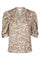 Roella Graphic Fade Blouse | Dark Sand | Bluse fra Neo Noir