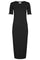 Natalia Ss Dress | Schwarz | Kleid von Liberté